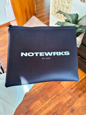 Notewrks by Snif Pouch Black Cosmetic Pouch
